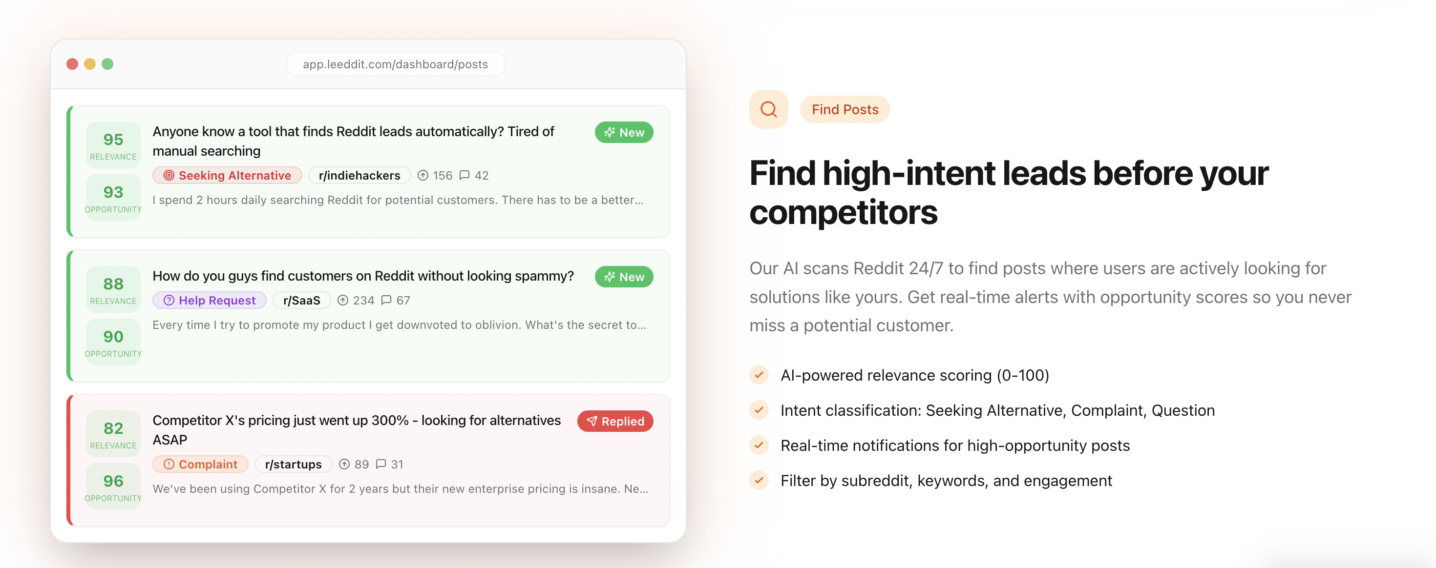 Leeddit - Main product screenshot demonstrating key features and user interface