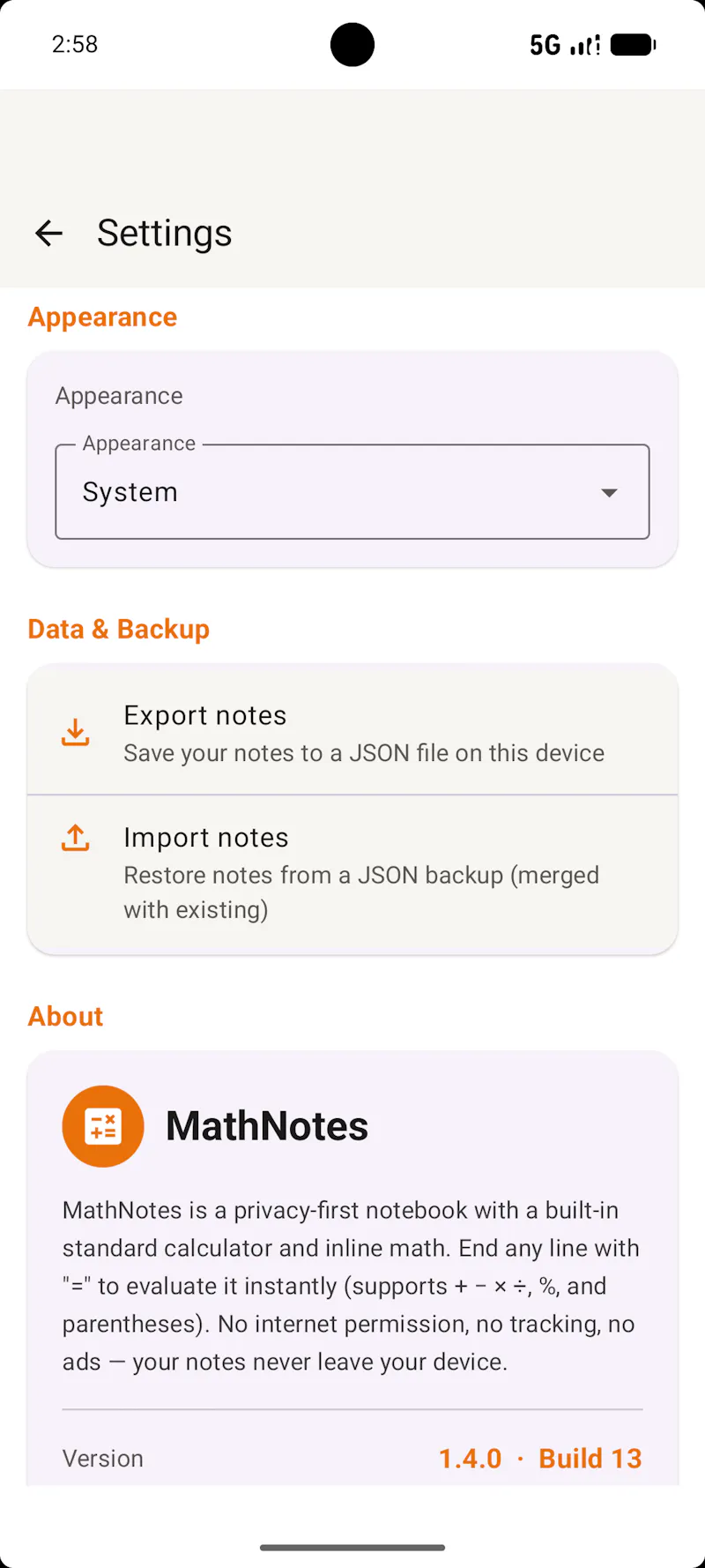 MathNotes: Calculator Notes screenshot 7
