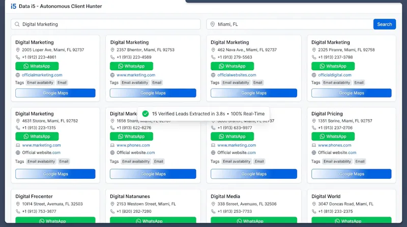 Data i5 — B2B lead autonoums screenshot 3