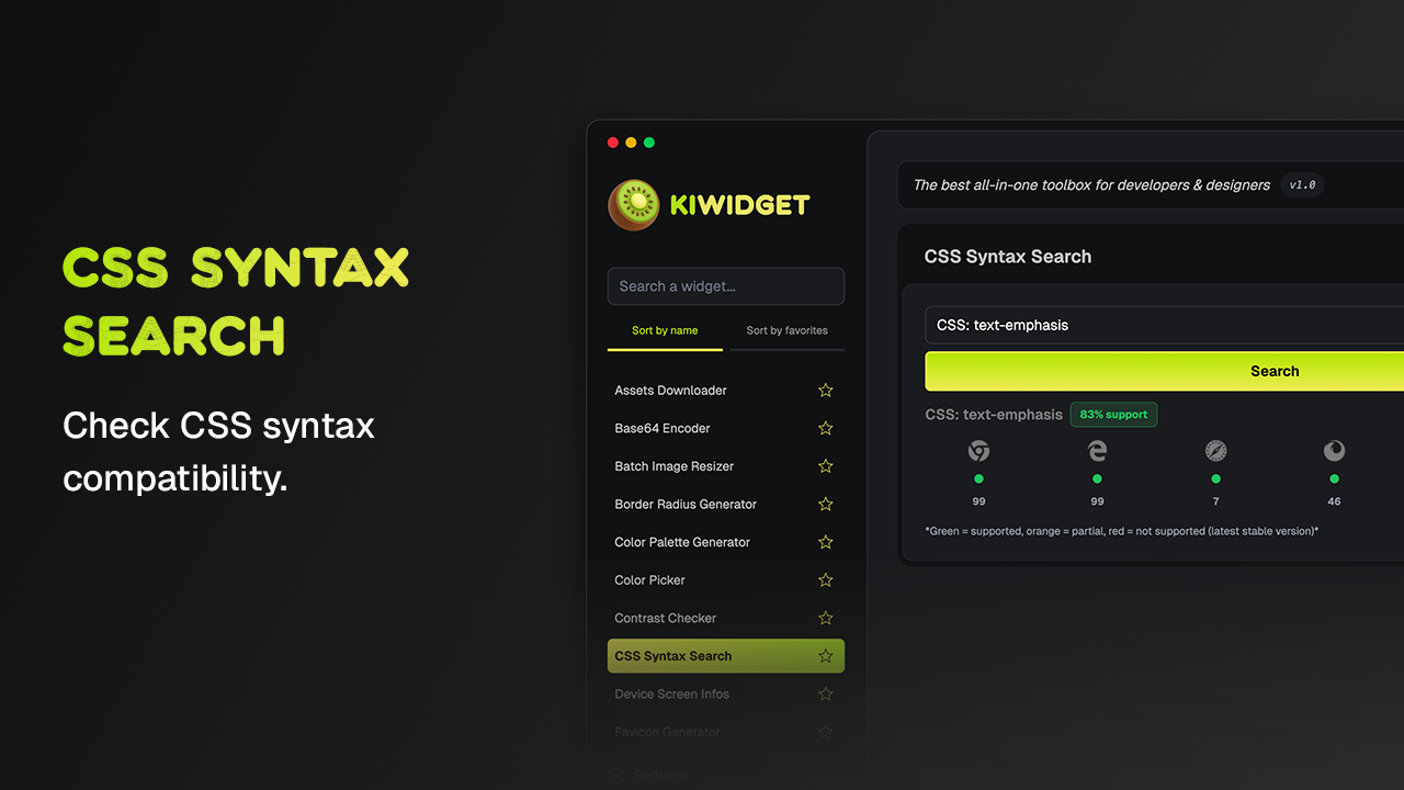 Kiwidget v1.3.0 gallery image