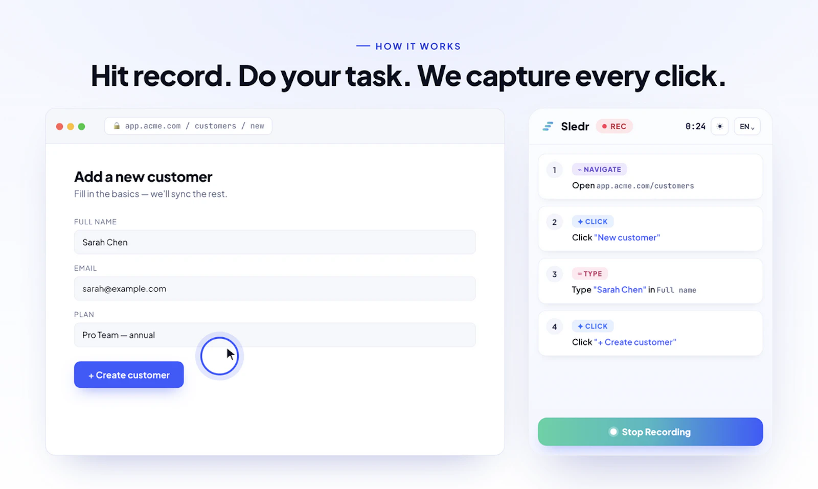 Sledr - Your AI Workflow Recorder screenshot 2