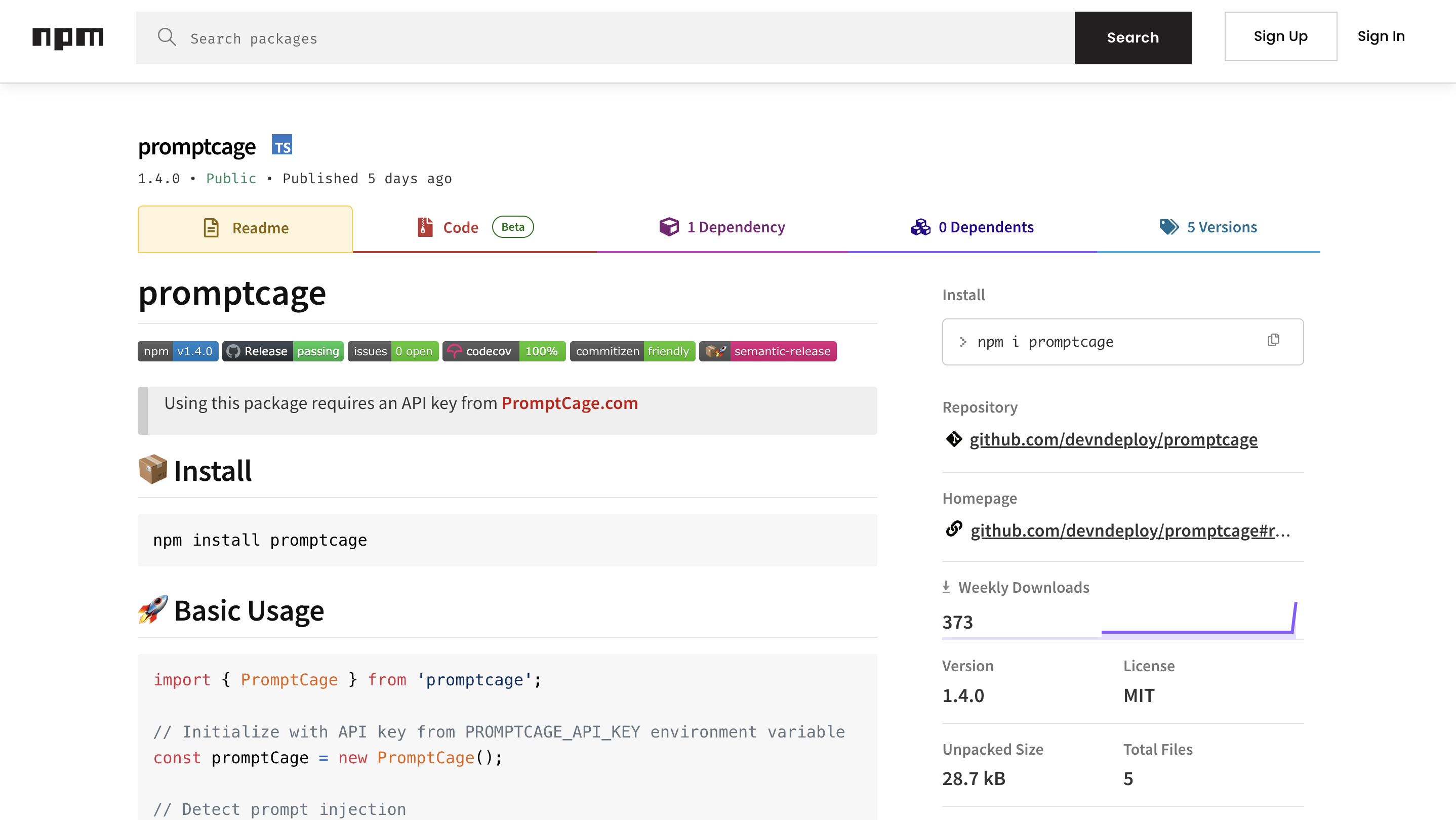 Prompt Cage gallery image