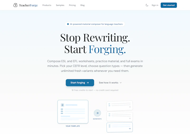 TeacherForge screenshot 2