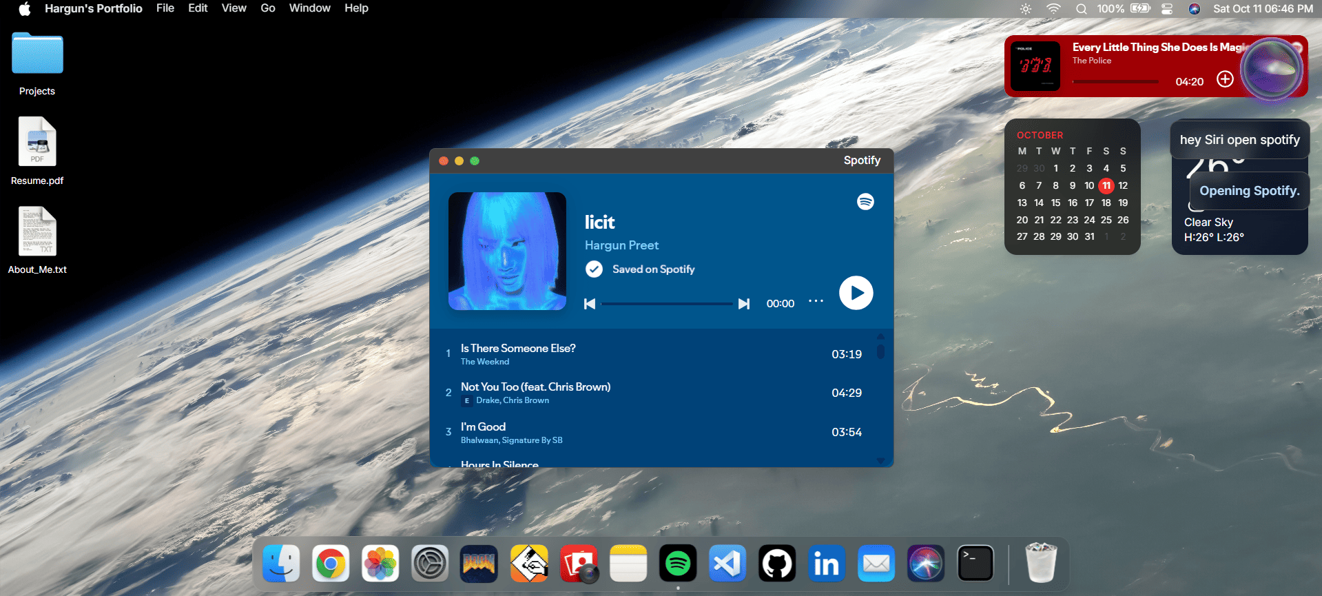 Hargun's MacOS - Screenshot 2 showing product features and functionality