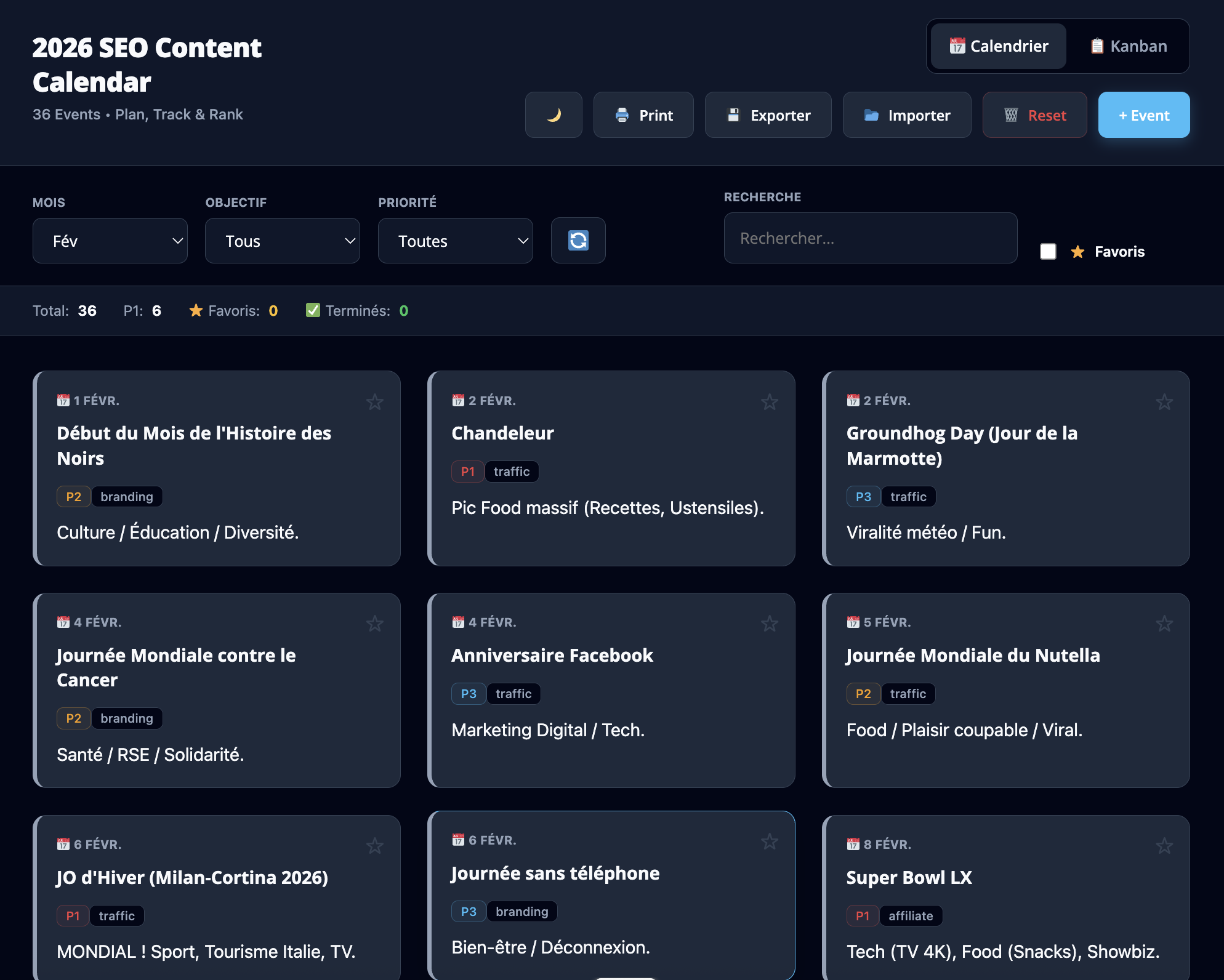 SEO Content Calendar 2026 gallery image