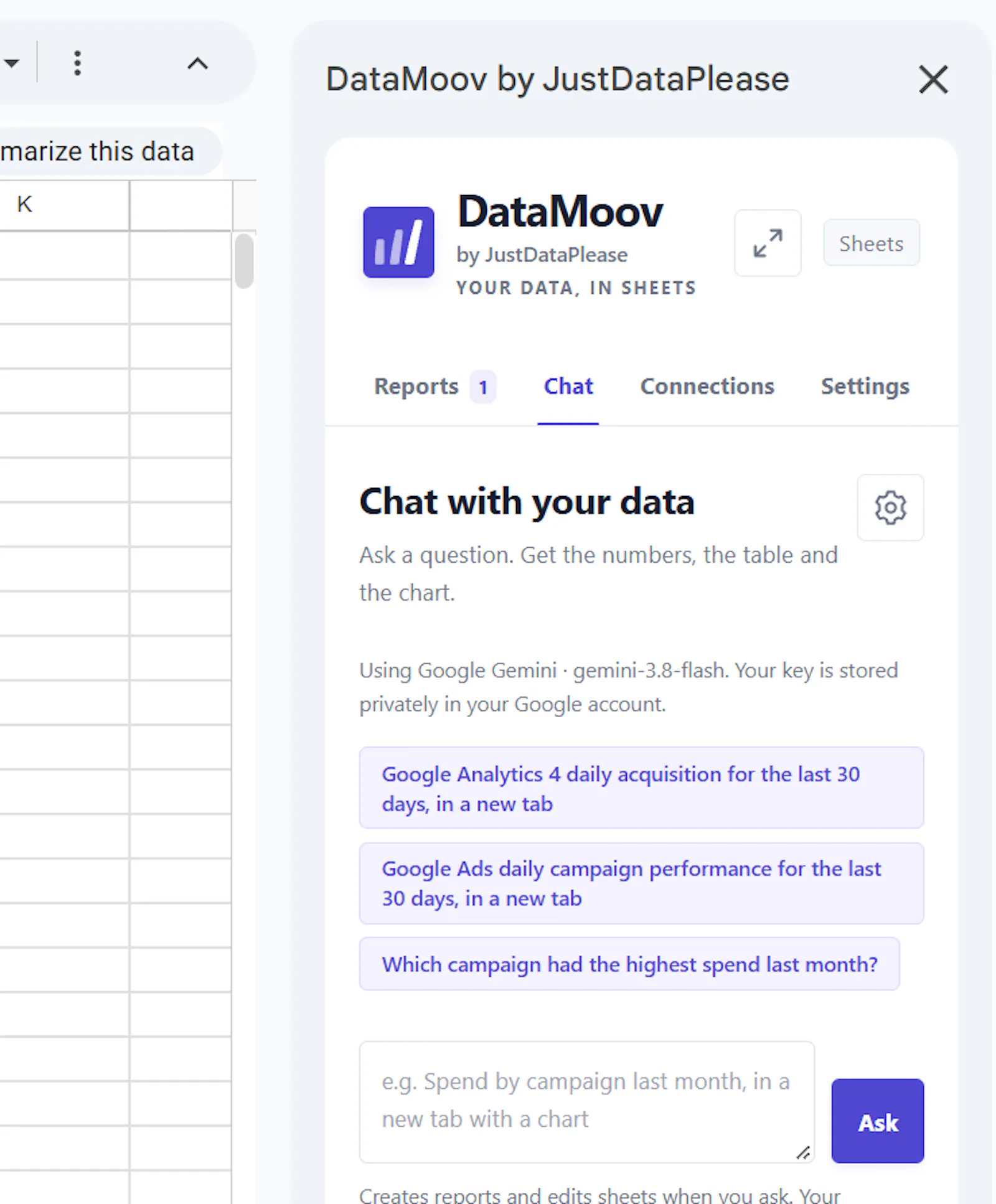 DataMoov for Google Sheets™ (Free) screenshot 2