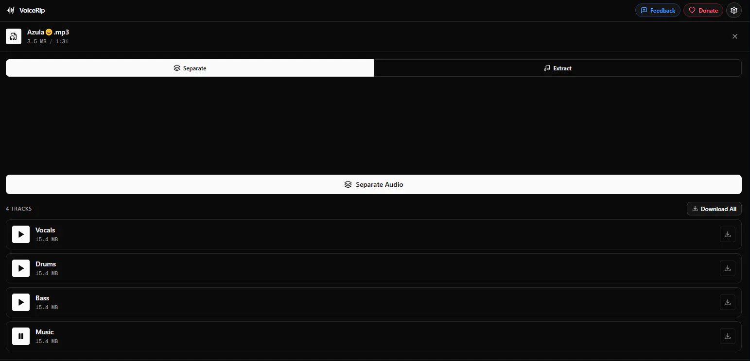 VoiceRip screenshot