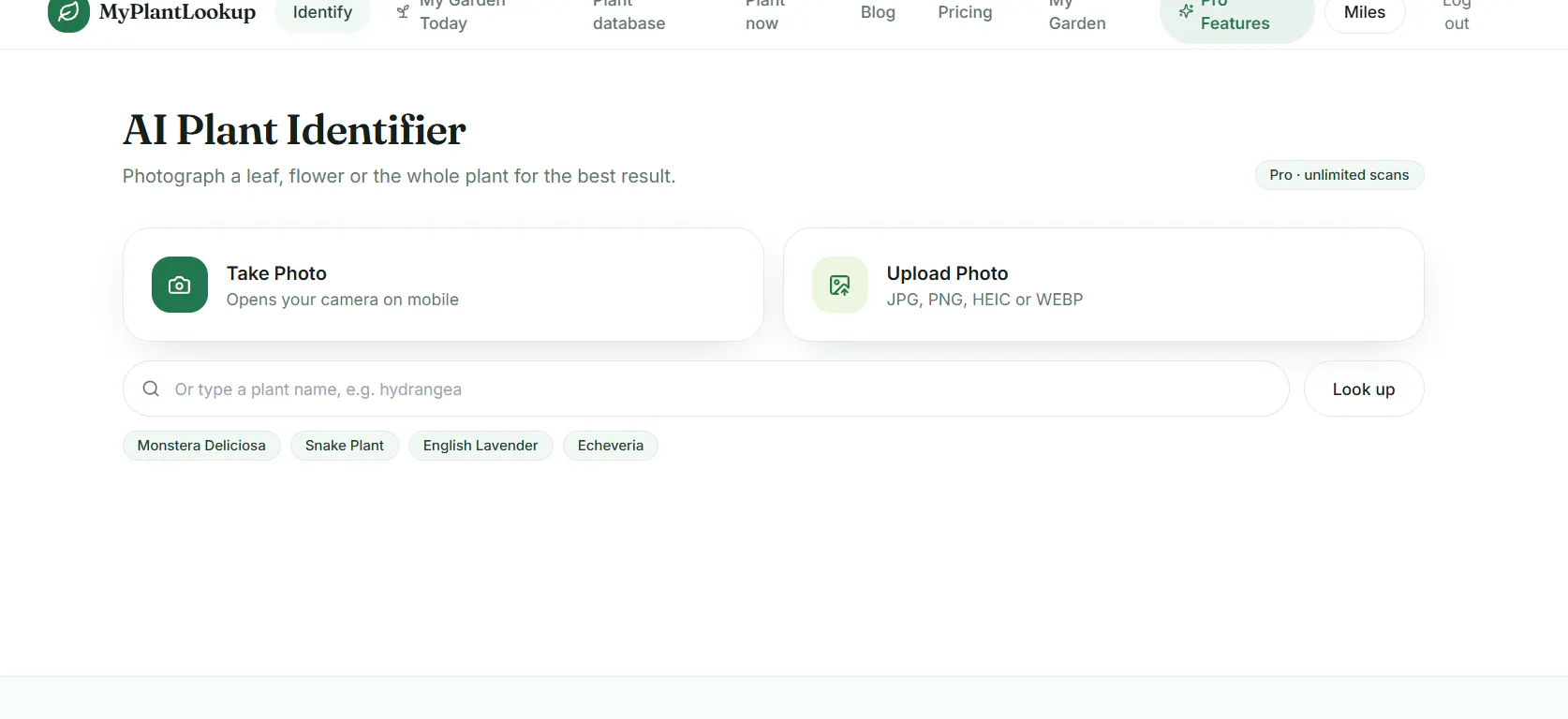 MyPlantLookup gallery image