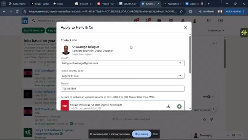 JobTrackr screenshot 1 (video preview)