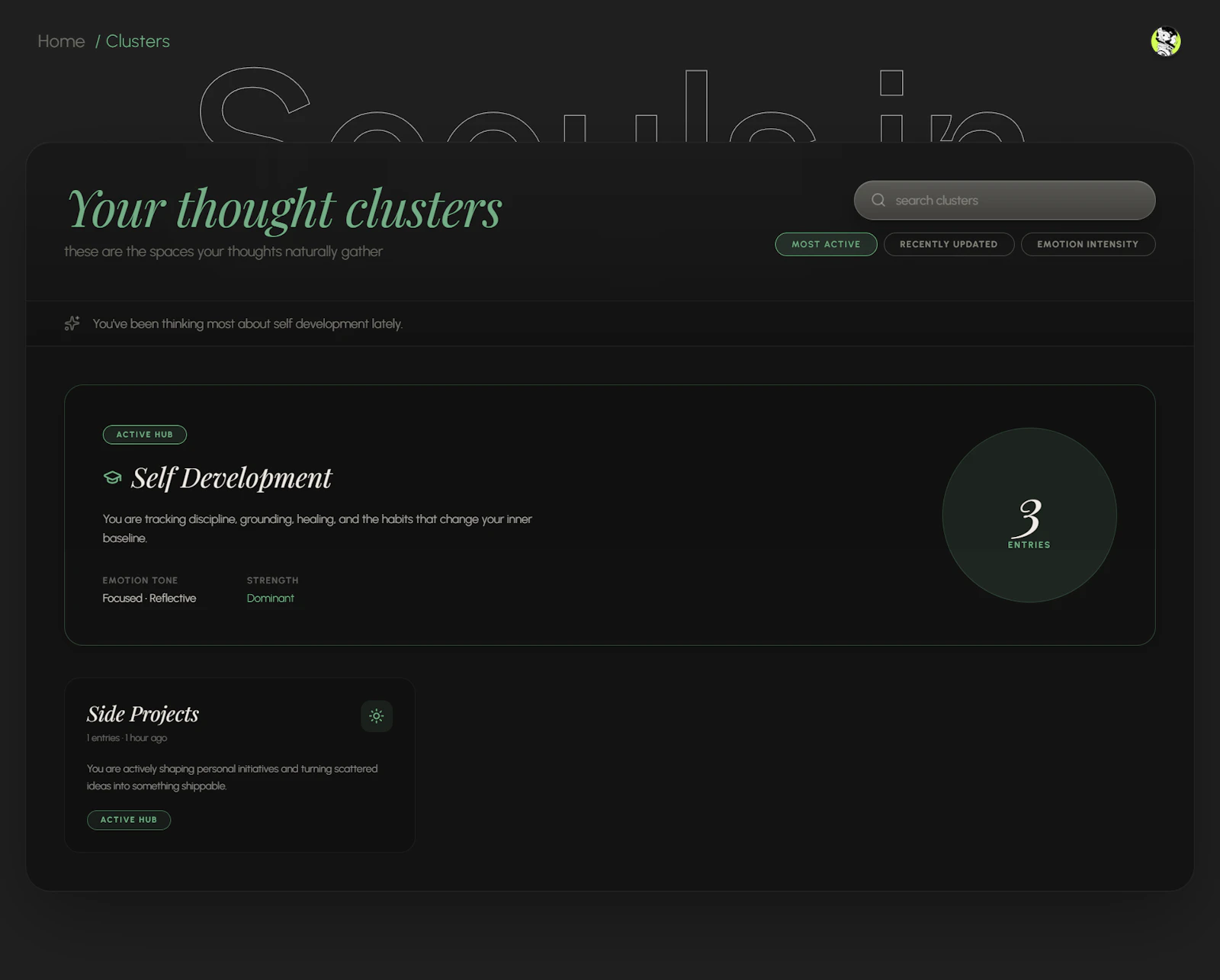 Soouls — A quieter way to think screenshot 3