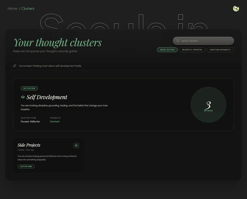 Soouls — A quieter way to think screenshot 3
