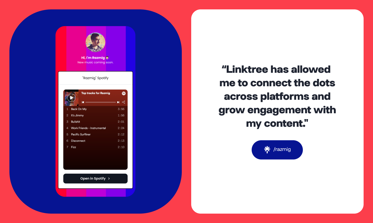 LinkTree Marketplace - Schließen Sie über 30 Apps und Integrationen an Ihren Link in Bio an Medien 6