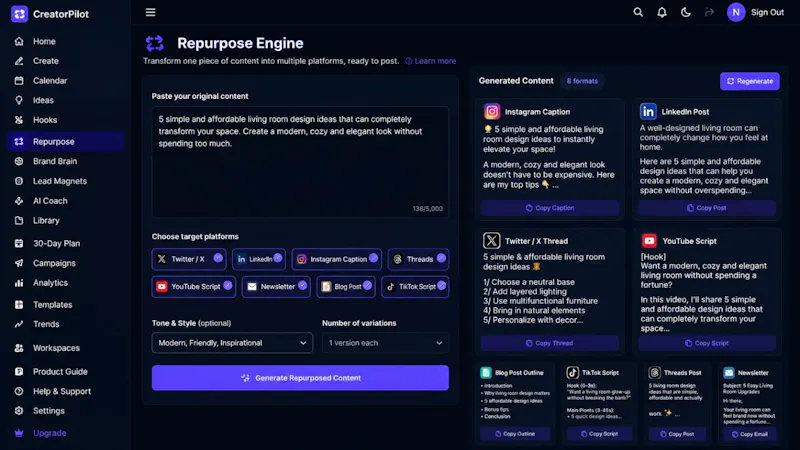 CreatorPilot AI screenshot 6