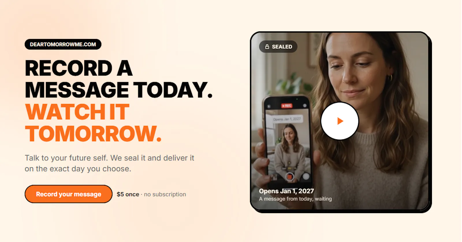 DearTomorrowMe screenshot 1