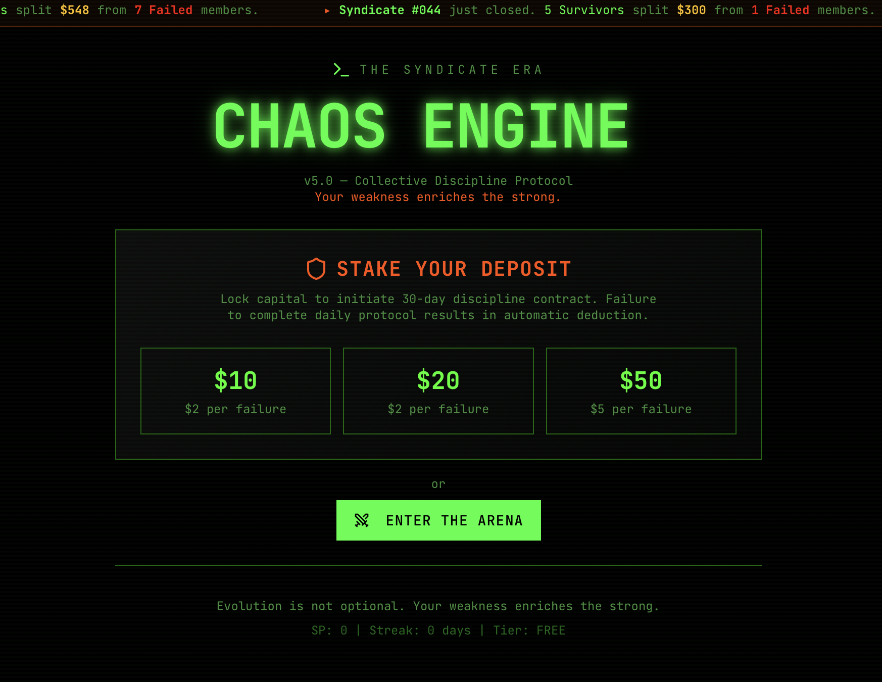 CHAOS ENGINE – No-Mercy AI Workouts gallery image