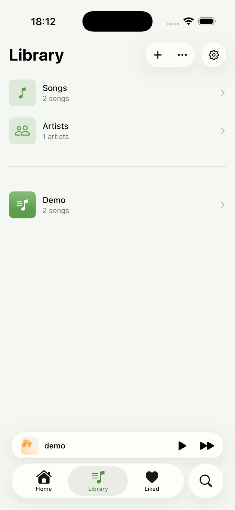 Verde Player screenshot 1
