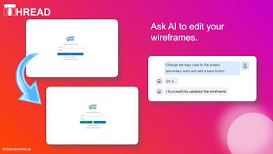 Strumento per wireframe di Thread che accende l&rsquo;ispirazione creativa con le sue caratteristiche intuitive