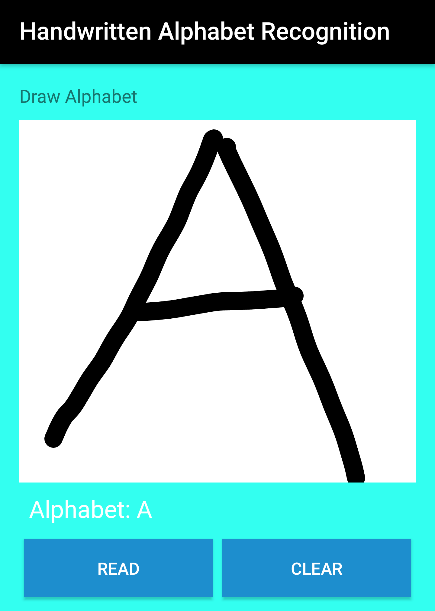 Handwritten Alphabet Recognition