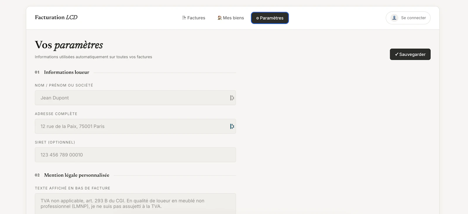 Outil de facturation gratuit screenshot 2
