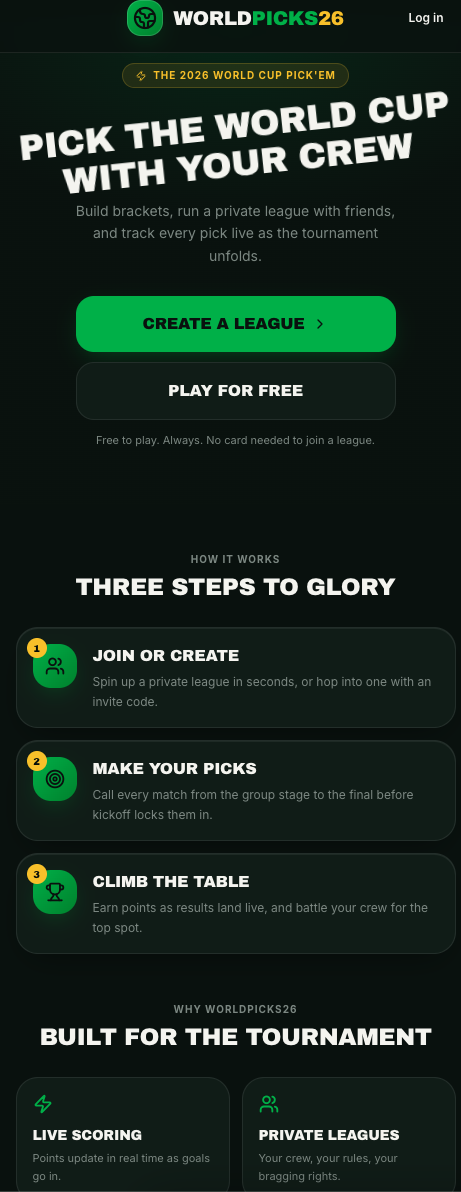WorldPicks2026 - 2026 World Cup Pick'em  gallery image