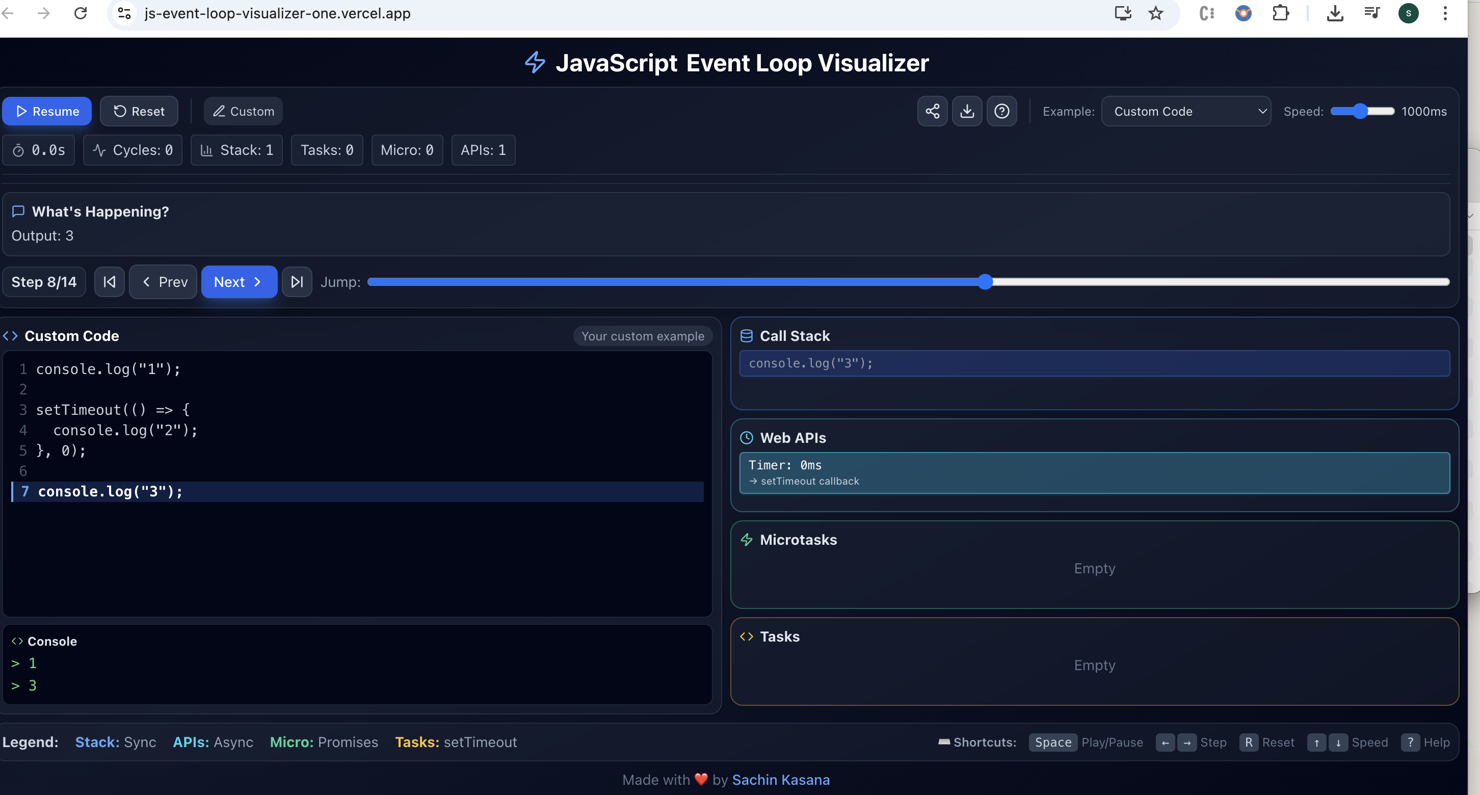JavaScript Event Loop Visualizer gallery image