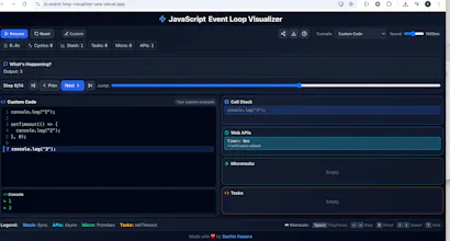 JavaScript Event Loop Visualizer gallery image