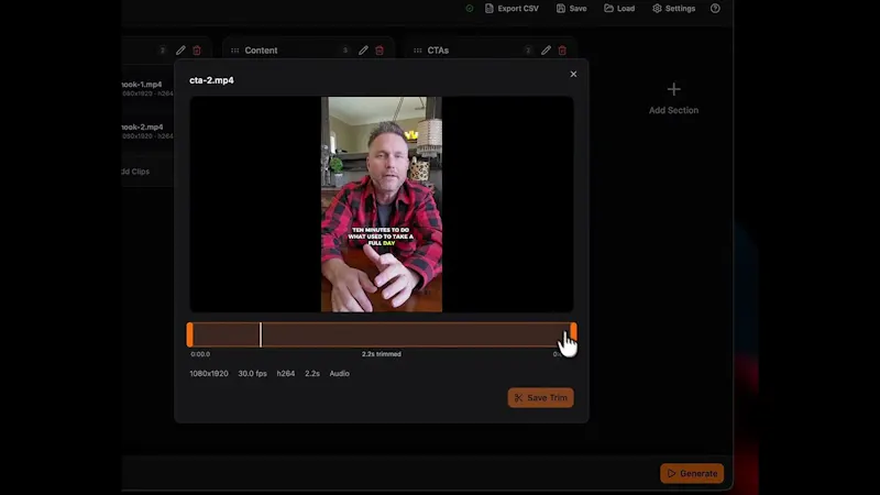 Clipset – Modular Video Ad Variations screenshot 1 (video preview)