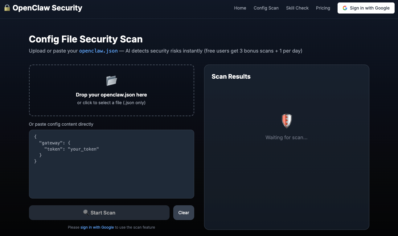 OpenClaw Security Scanner gallery image