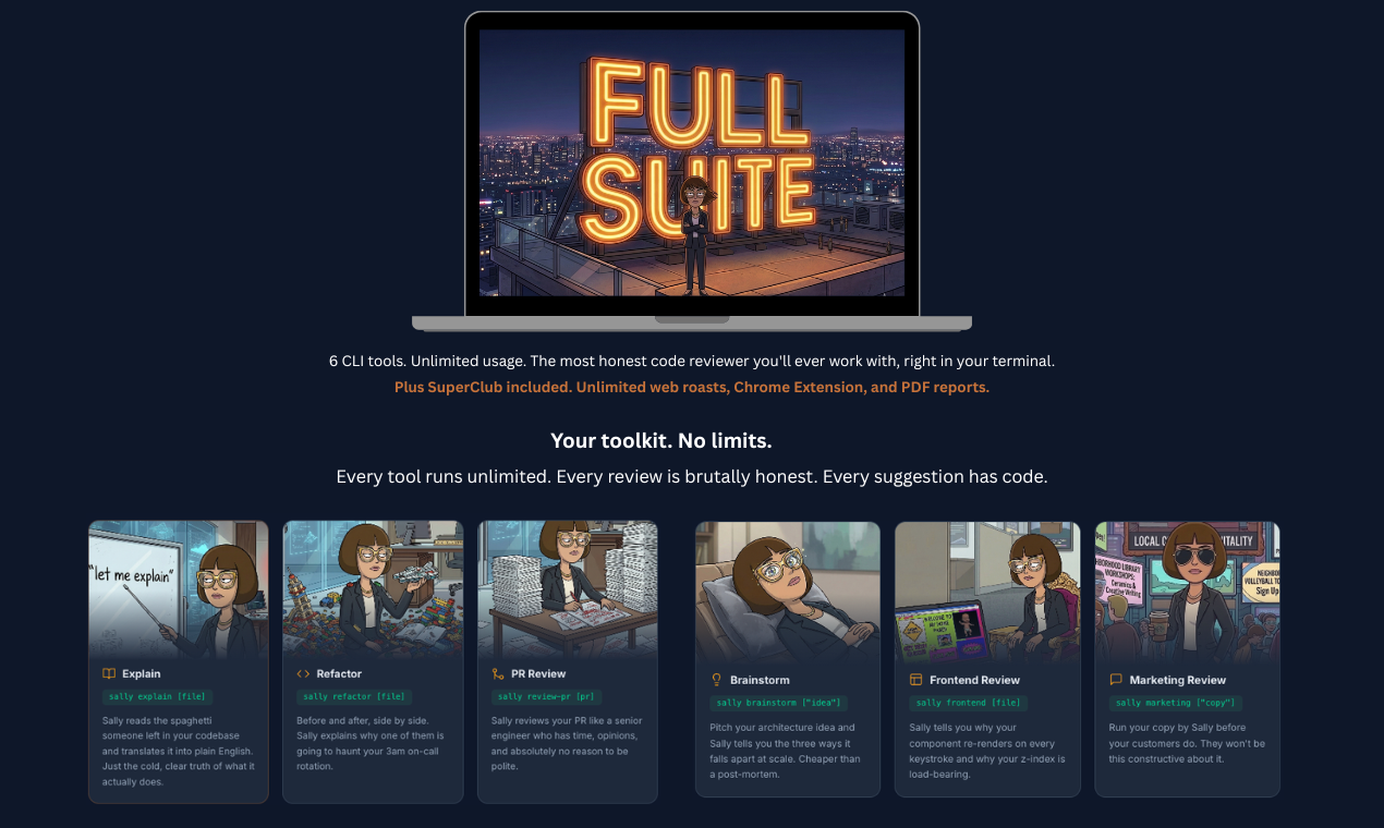 Cynical Sally CLI gallery image