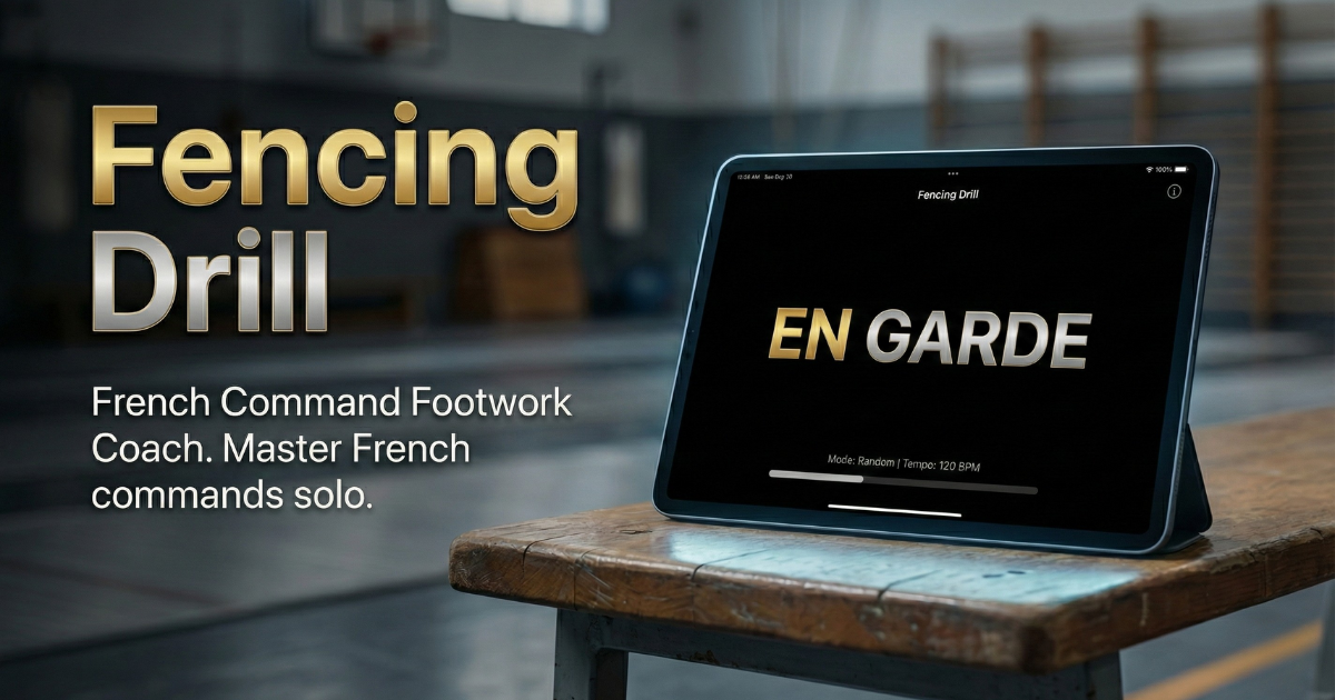 Fencing Drill - Main product screenshot demonstrating key features and user interface