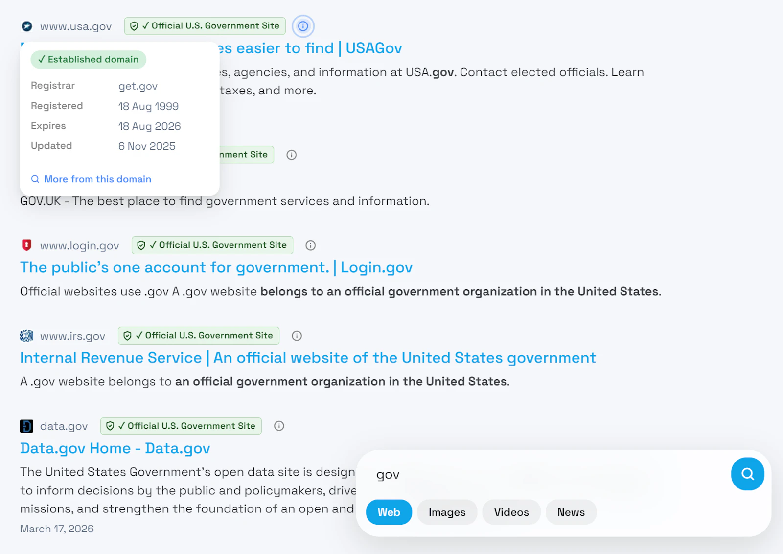 MevaSearch screenshot 3