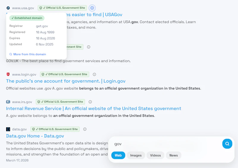 MevaSearch screenshot 3