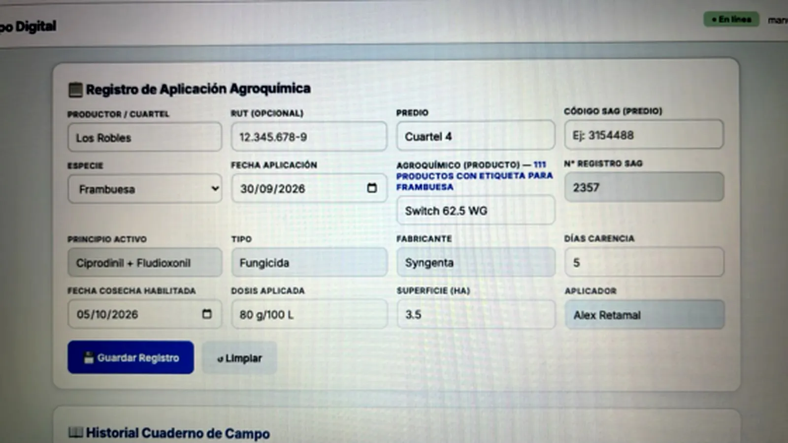 Cuaderno de Campo Digital gallery image