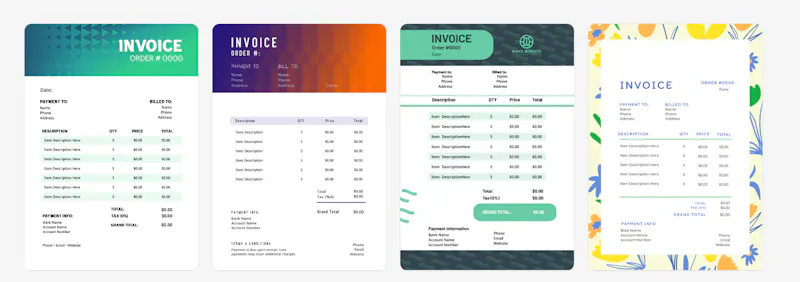 Design.com Invoices Maker screenshot 2