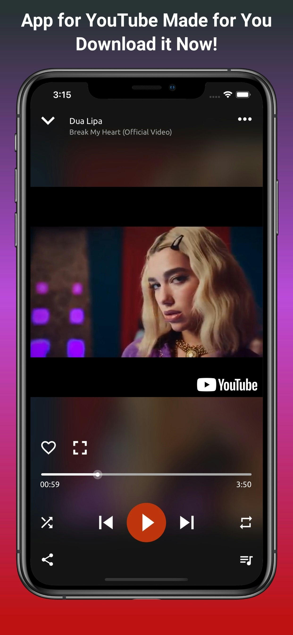 Music/Video Player for YouTube media 3
