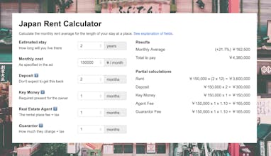 Japan Rent Calculator gallery image