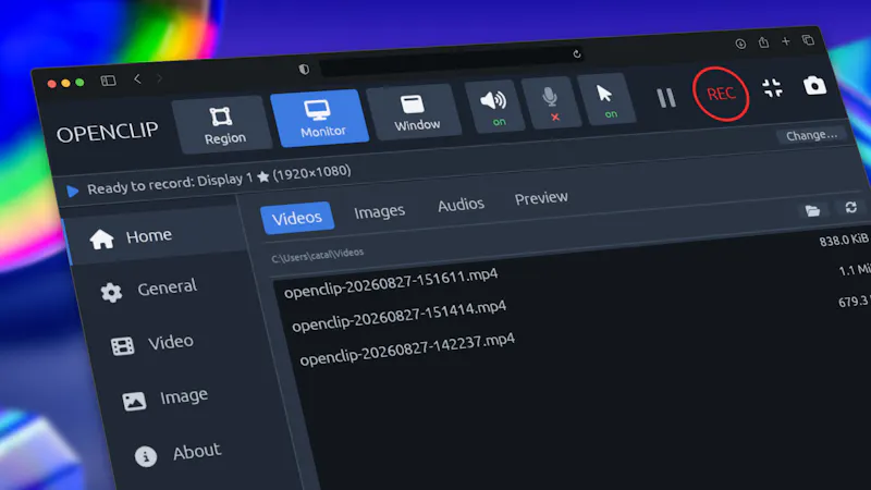 openclip screenshot 1