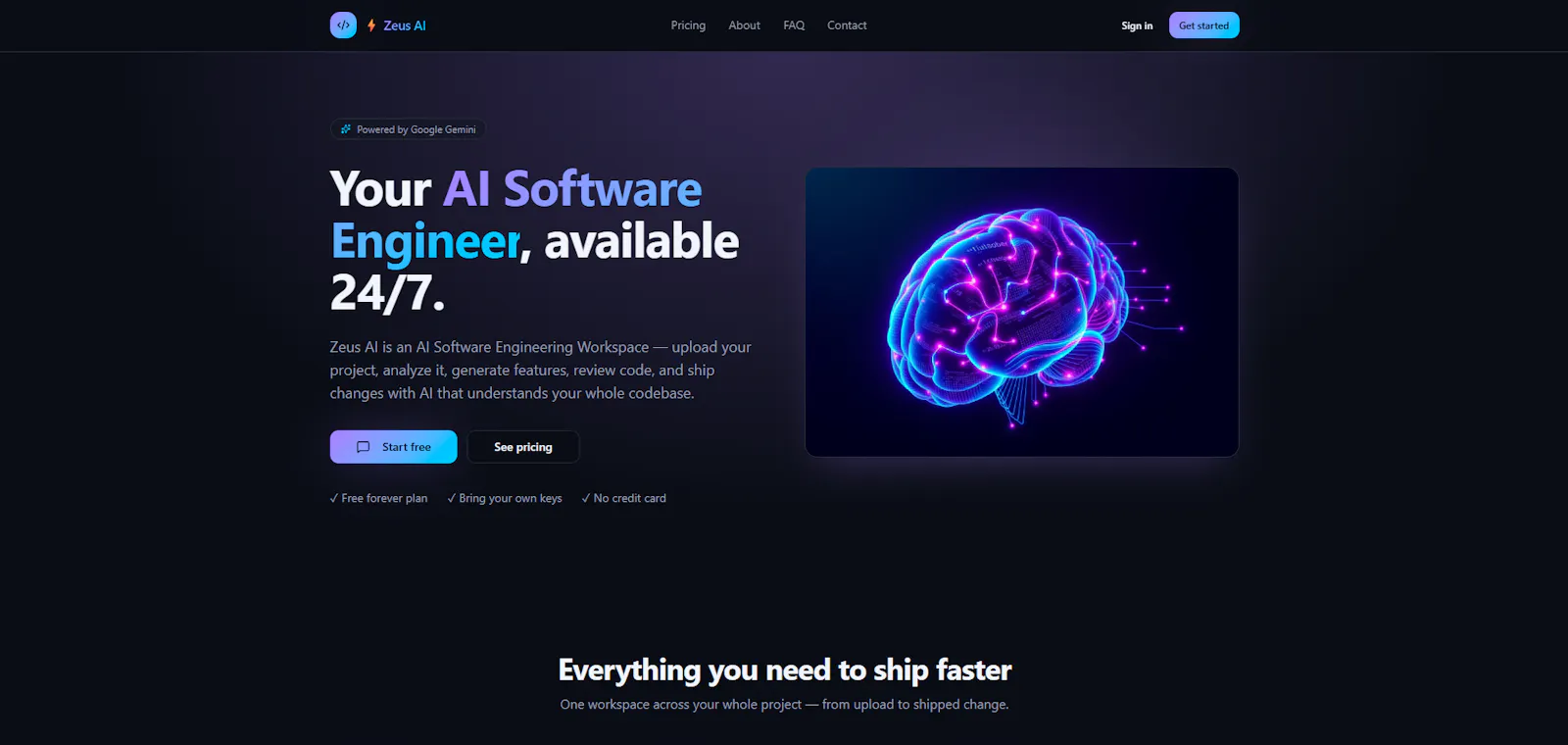 ZeusAI screenshot 1