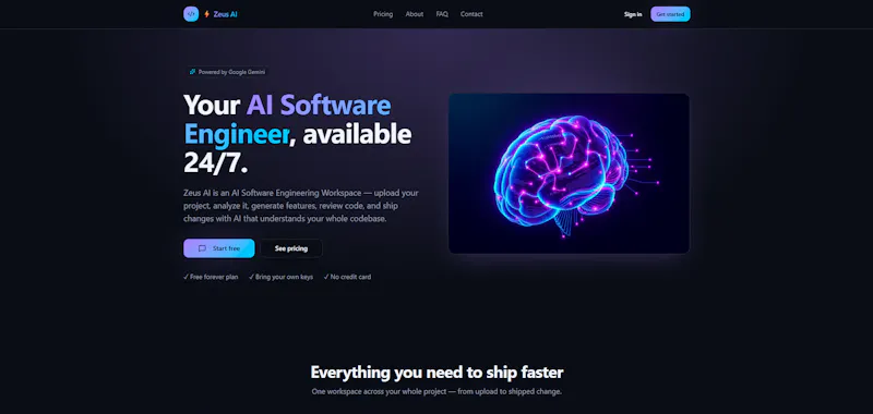 ZeusAI screenshot 1