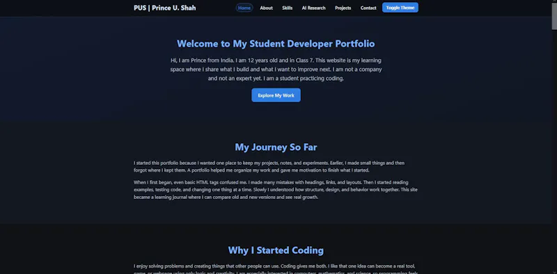 Princehacky Portfolio screenshot 2