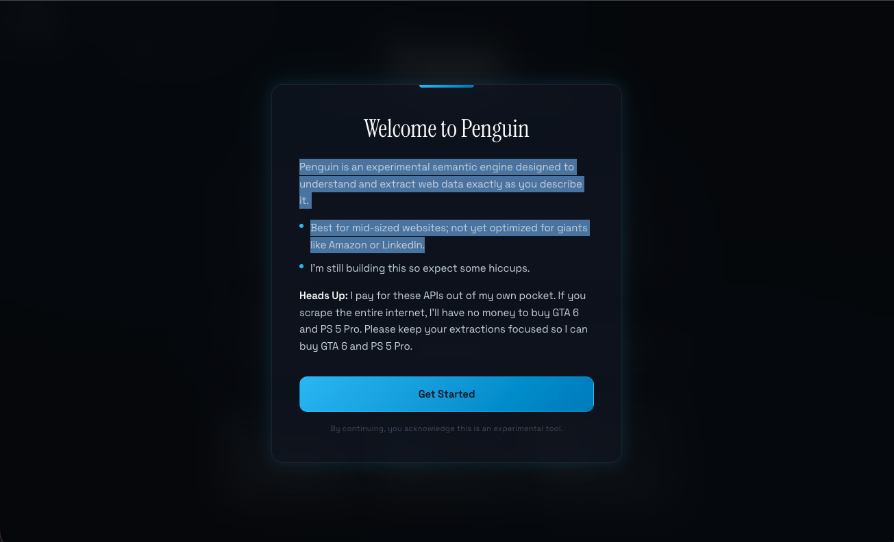 Penguin — Semantic Web Scraper gallery image