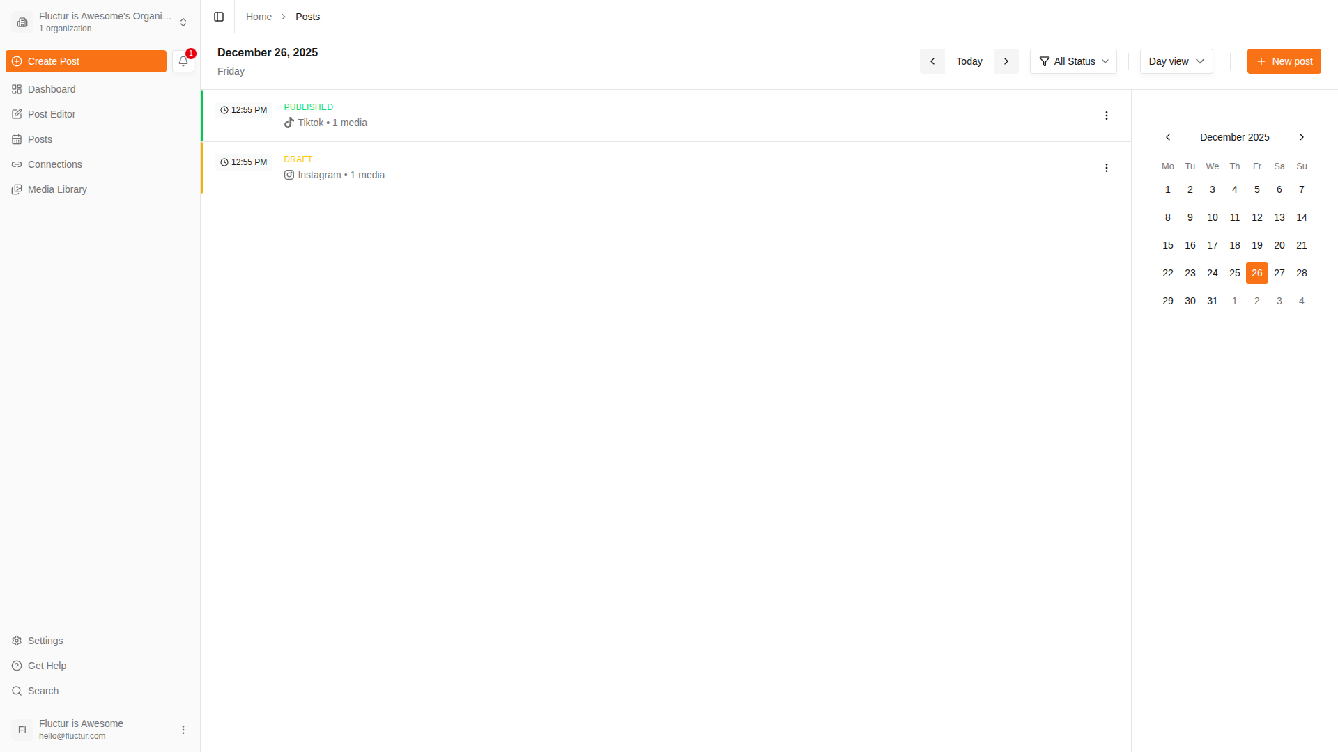 Fluctur - Screenshot 3 showing product features and functionality