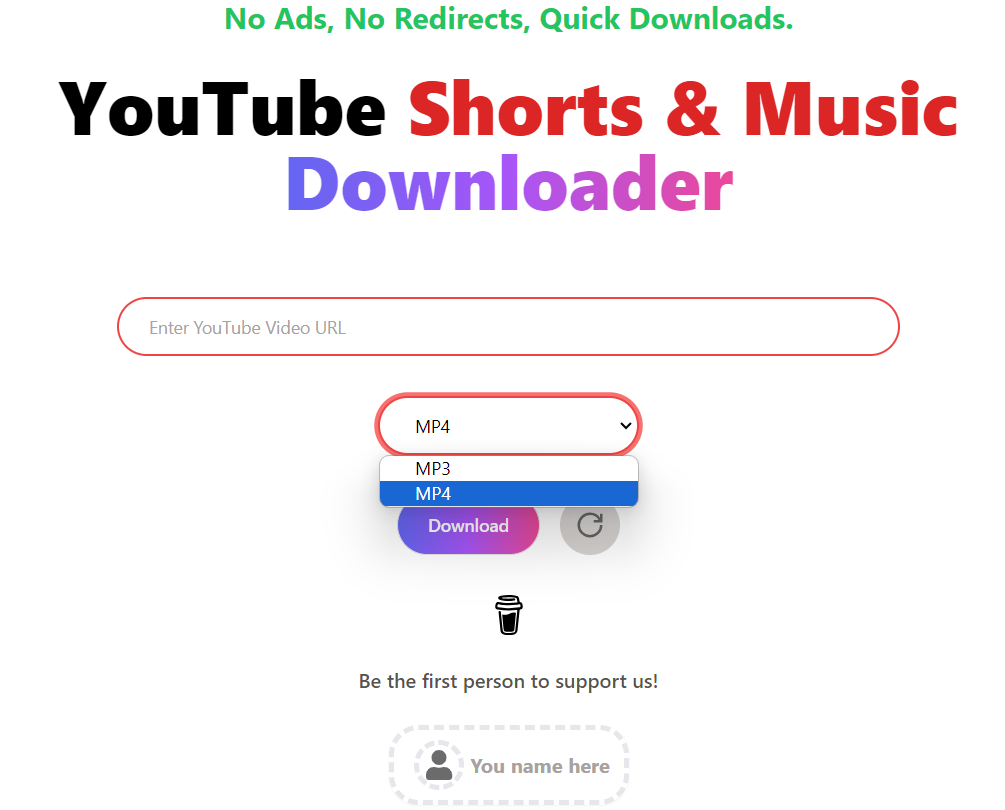 Annuncia Musica YouTube gratuita, Shorts Downloader - Musica e pantaloncini a un clic senza annunci e reindirizzamenti spamy media 3