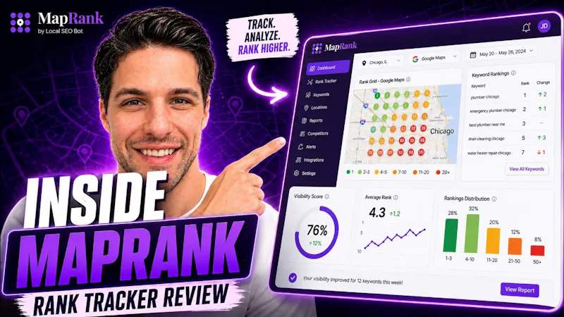 Map Rank - Google Map Ranking Tracker screenshot 1 (video preview)