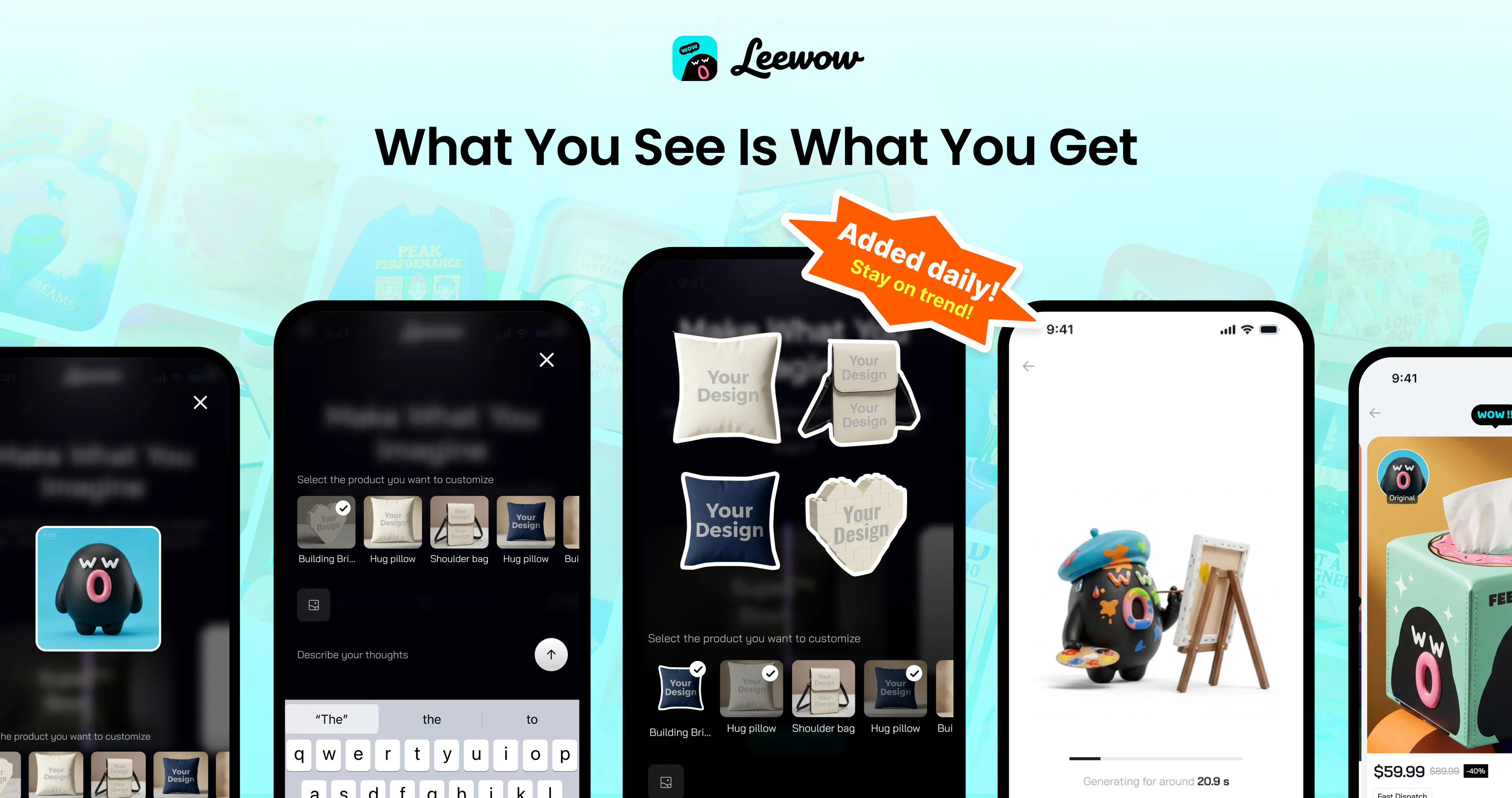 Leewow - AI Product Creation Agent gallery image
