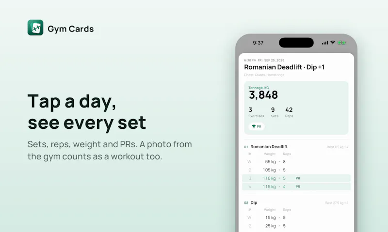 Gym Cards screenshot 2