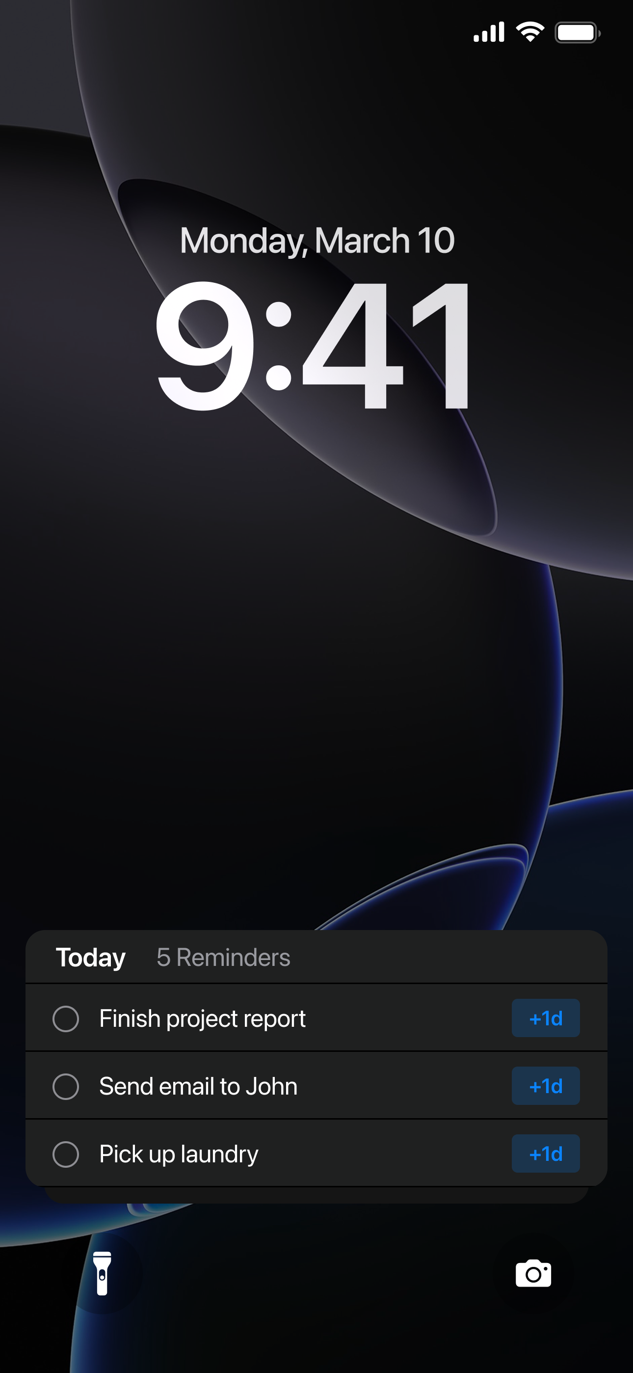 Activeday - Eerste full-size vergrendelingsscherm widgets voor iPhone media 2