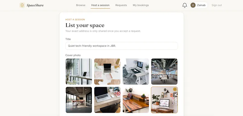 SpaceShare screenshot 2
