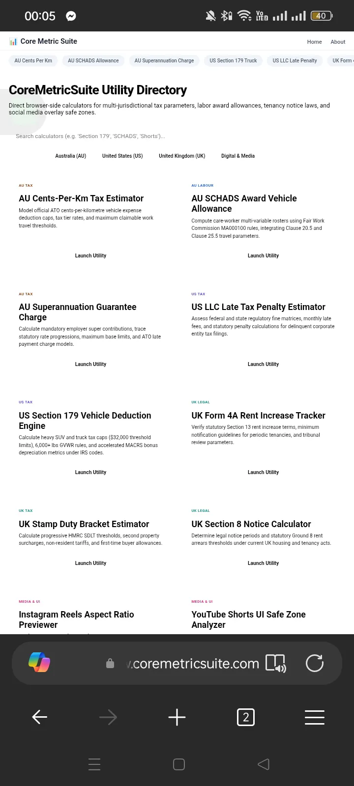 CoreMetricSuite gallery image