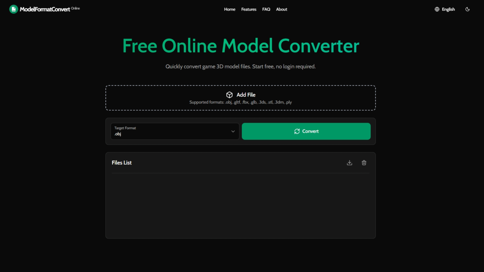 Mídia 2 de Modelformatconvert - Converta rapidamente os arquivos do modelo 3D do jogo.Comece livre.